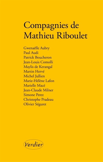 Couverture_Compagnies de Mathieu Riboulet