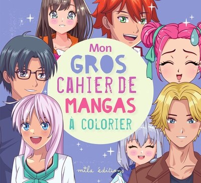 Couverture_Mon gros cahier de mangas à colorier