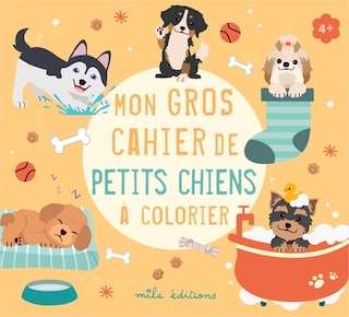 Front cover_Mon gros cahier de petits chiens à colorier