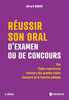 Front cover_Réussir son oral d'examen ou de concours