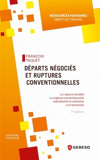 Front cover_Départs négociés et ruptures conventionnelles