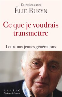 Front cover_Ce que je voudrais transmettre