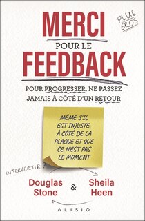 Couverture_Merci pour le feedback : pour progresser, ne passez jamais à côté d'un retour