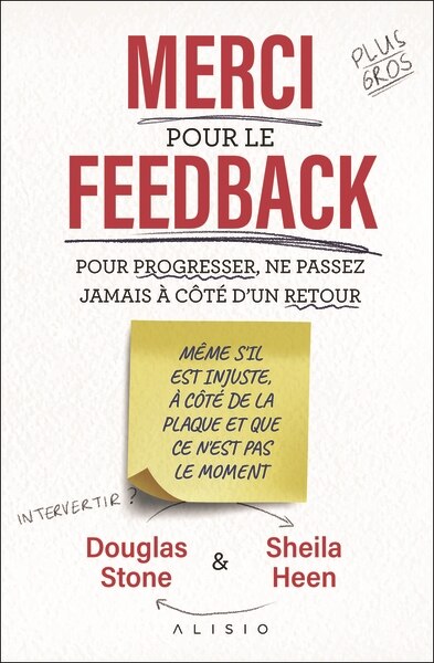 Couverture_Merci pour le feedback : pour progresser, ne passez jamais à côté d'un retour