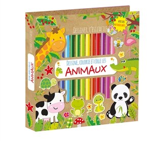 Front cover_Dessine, colorie et colle les animaux