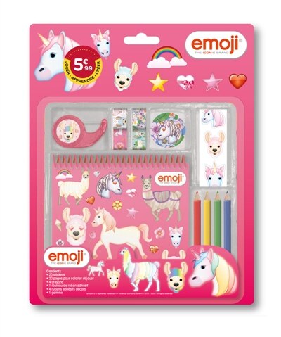 Couverture_Colorie et Décore : EMOJI Licorne : Volume 1