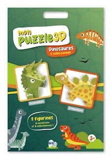 Couverture_Dinosaures à collectionner : Mon puzzle 3D