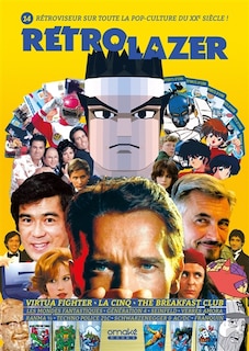 Front cover_Rétro lazer : rétroviseur sur toute la pop-culture du XXe siècle !, n°14. Virtua Fighter, la Cinq, The Breakfast Club
