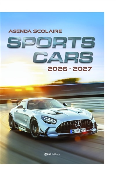 Couverture_Agenda scolaire Sport Car 2026-2027