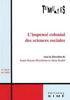 Couverture_Tumultes, n°58-59. L'impensé colonial des sciences sociales