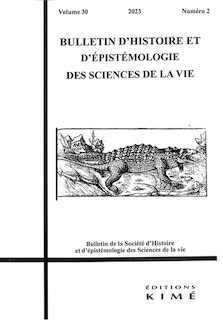 Bull. hist. épistém. scien. vie v.30 no2