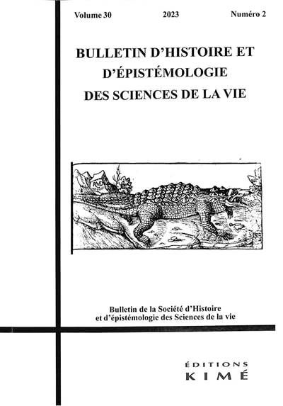 Bull. hist. épistém. scien. vie v.30 no2