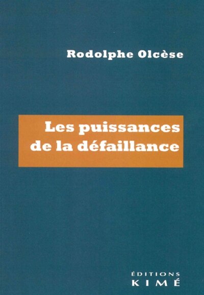 Front cover_Les puissances de la défaillance