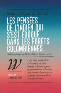 Couverture_Les pensées de l'Indien qui s'est éduqué dans les forêts colombiennes