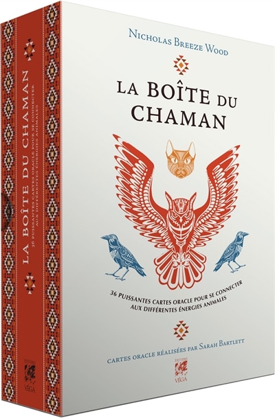 Front cover_La boîte du chaman : 36 puissantes cartes oracle pour se connecter aux différentes énergies animales