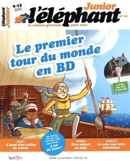 Front cover_L' Eléphant junior, n°12. Le premier tour du monde en BD