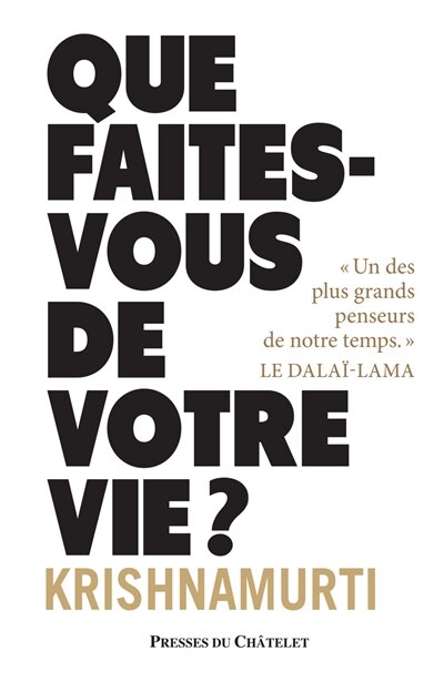 Front cover_Que faites-vous de votre vie ?