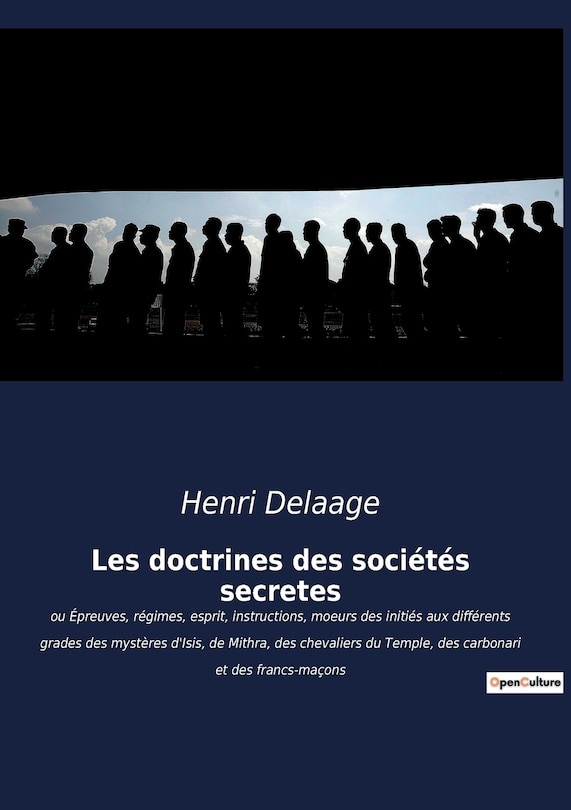Front cover_Les doctrines des sociétés secrètes