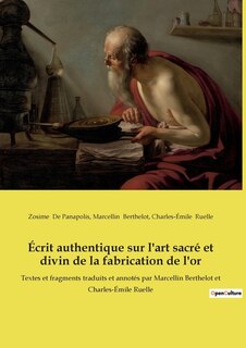 Front cover_Écrit authentique sur l'art sacré et divin de la fabrication de l'or