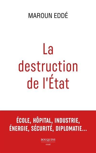 Front cover_La destruction de l'Etat : école, hôpital, industrie, énergie, sécurité, diplomatie...