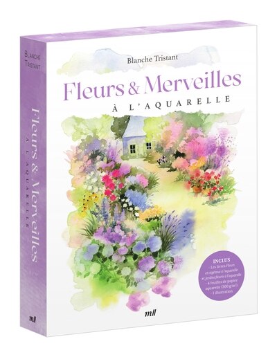 Couverture_Fleurs & merveilles à l'aquarelle