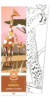 Front cover_Monde animal : 50 marque-pages à peindre ou à colorier