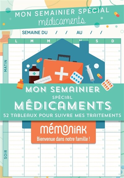 Front cover_Mon semainier spécial médicaments
