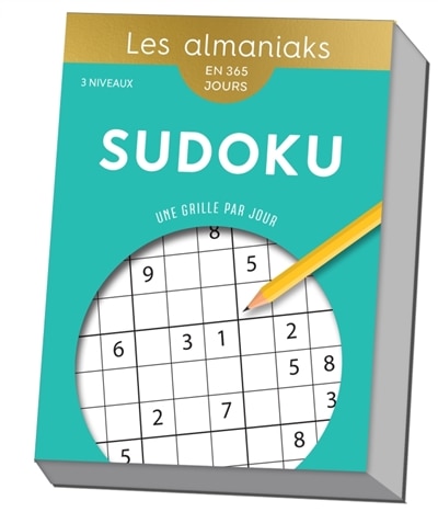 Front cover_Sudoku : en 365 jours : une grille par jour, 3 niveaux