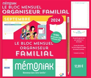 Front cover_Le bloc mensuel organiseur familial 2024