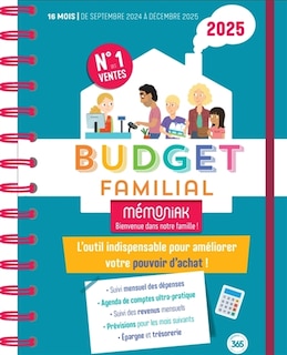 Couverture_Budget familial 2025 : 16 mois, de septembre 2024 à décembre 2025 : l'outil indispensable pour améliorer votre pouvoir d'achat !