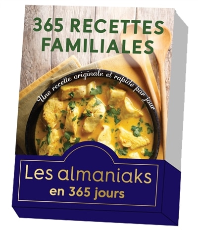 Front cover_365 recettes familiales : une recette originale et rapide par jour