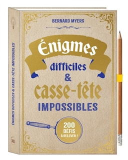 Front cover_Enigmes difficiles & casse-tête impossibles : 200 défis à relever !