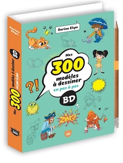 Couverture_Mes 300 modèles à dessiner en pas à pas