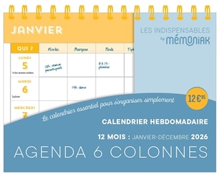 Couverture_Calendrier hebdomadaire 12 mois