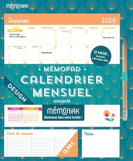 Couverture_M&eacute;mopad, calendrier mensuel aimant&eacute; M&eacute;moniak 2026