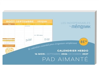 Front cover_Pad aimant&eacute; calendrier hebdo