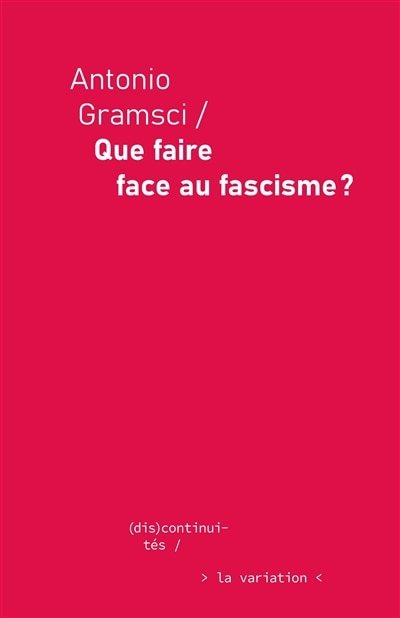 Couverture_Que faire face au fascisme ?