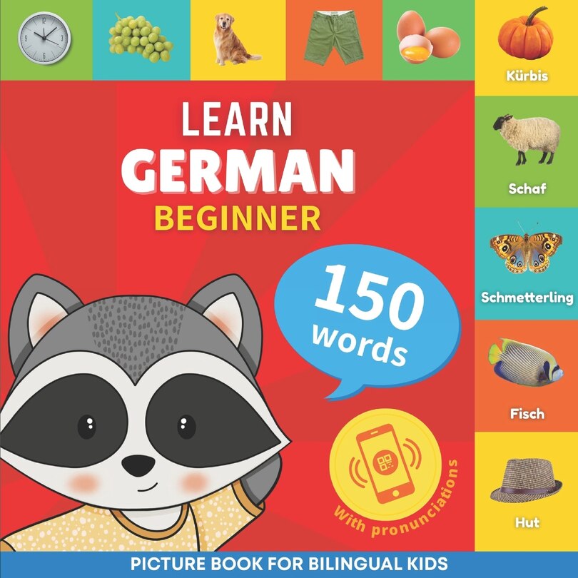Front cover_Learn german - 150 words with pronunciations - Beginner