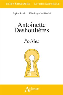 Couverture_Antoinette Deshoulières, Poésies