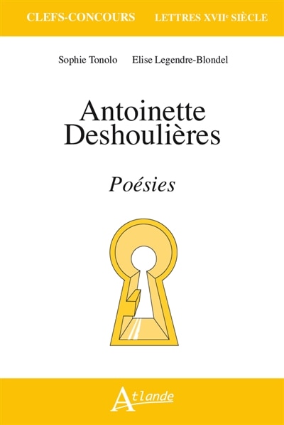 Couverture_Antoinette Deshoulières, Poésies