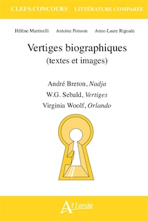 Front cover_Vertiges biographiques (textes et images)
