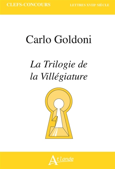 Front cover_Carlo Goldoni, La trilogie de la villégiature