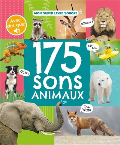 Front cover_175 sons animaux
