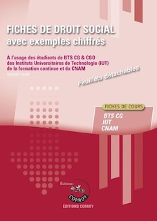 Front cover_Fiches de droit social avec exemples chiffrés