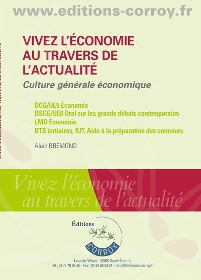 Couverture_Vivez l'économie au travers de l'actualité : culture générale économique