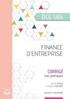 Couverture_Finance d'entreprise, DCG UE6