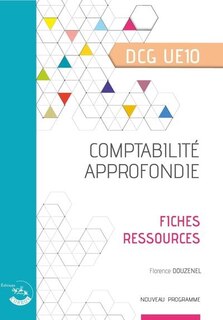 Couverture_Comptabilité approfondie, DCG UE10 : fiches ressources : nouveau programme