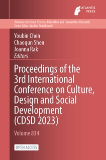 Couverture_Proceedings of the 3rd International Conference on Culture, Design and Social Development (CDSD 2023)