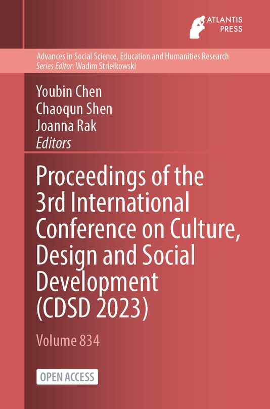 Couverture_Proceedings of the 3rd International Conference on Culture, Design and Social Development (CDSD 2023)