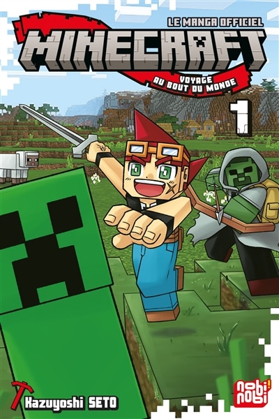 Front cover_MINECRAFT MANGA OFFICIEL 01 VOYAGE AU BOUT MONDE